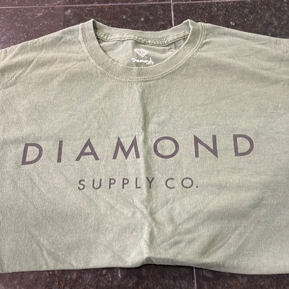 Diamond Supply Co. Green TShirt Size Large